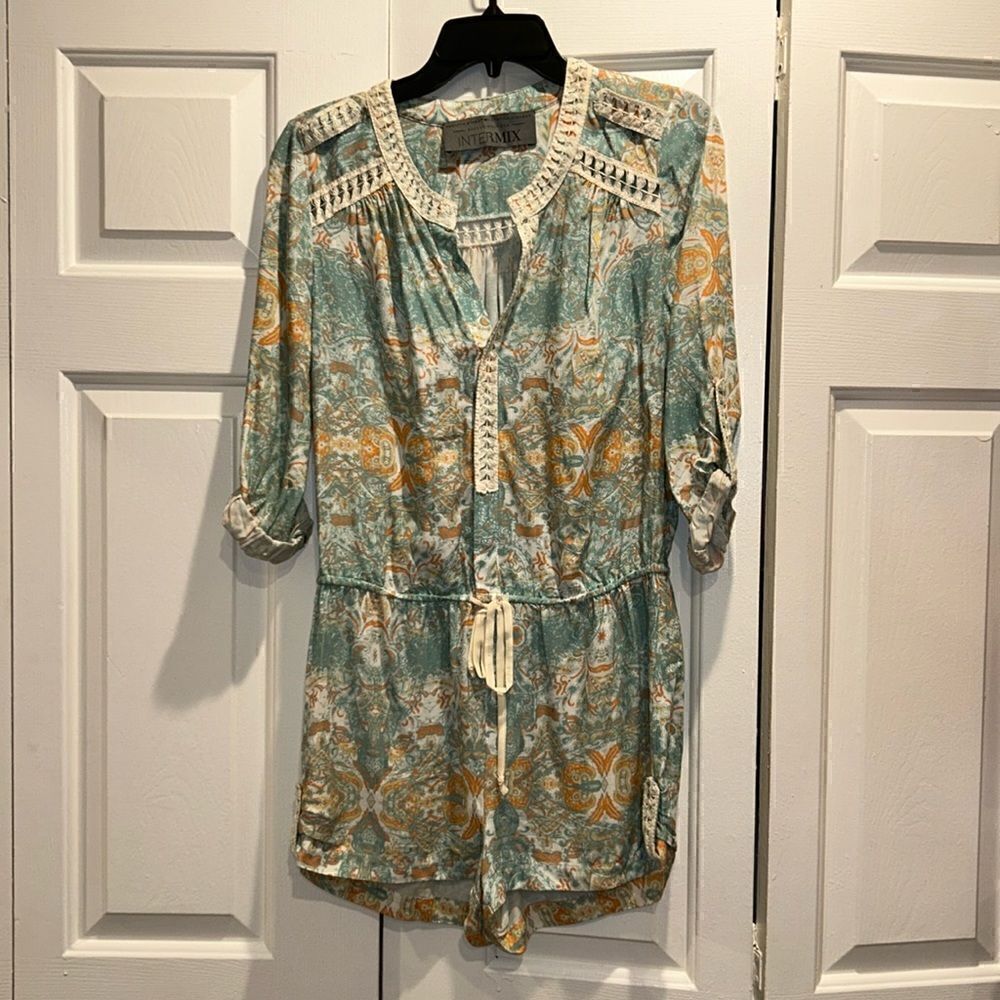 Twelfth Street By Cynthia Vincent exclusive Intermix Shorts Romper, Size Small